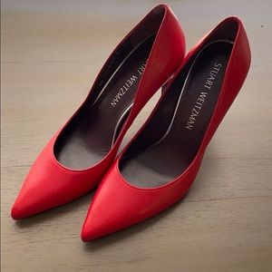 New Stuart Weitzman Red Pumps